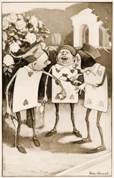 "Spritz mir keine Farbe über!", Illustration für Lewis Carrolls "Alice im Wunderland", 1901